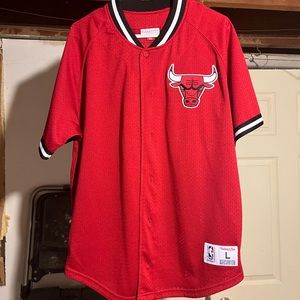 Mitchell & Ness Chicago Bulls Baseball Jersey